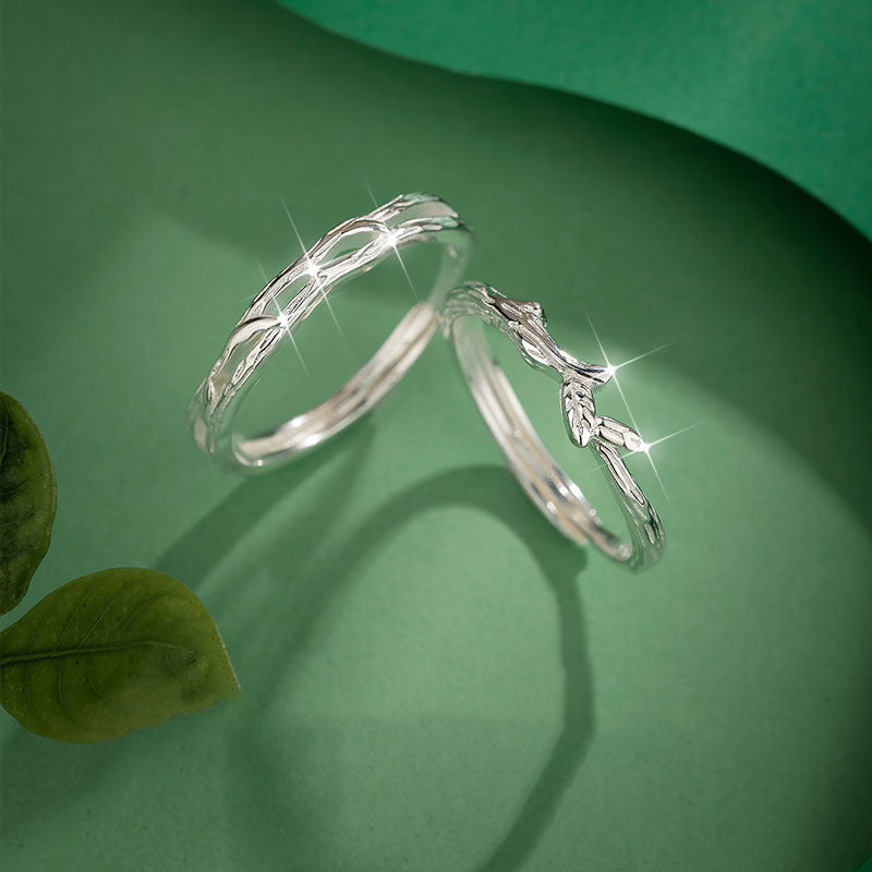 Women's & Men's Pair Niche Design Simple Temperament Open Rings