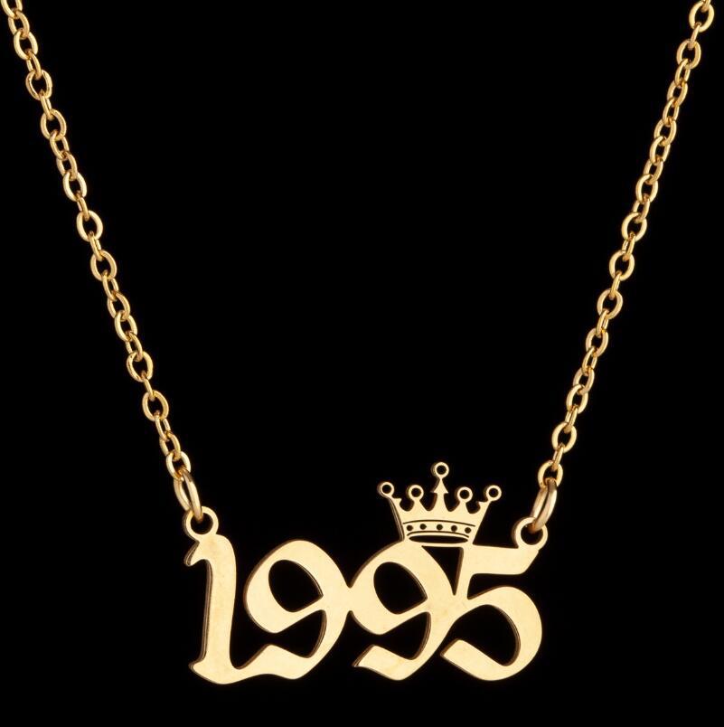 Women's Wind Lucky Digital Angel Clavicle Chain Necklaces