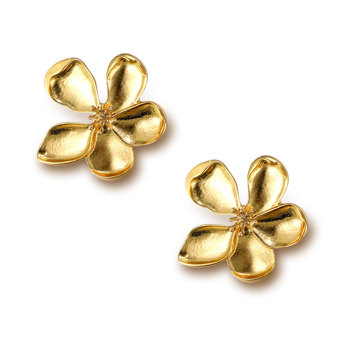 Texture Light Luxury Three-dimensional Flower French Rings
