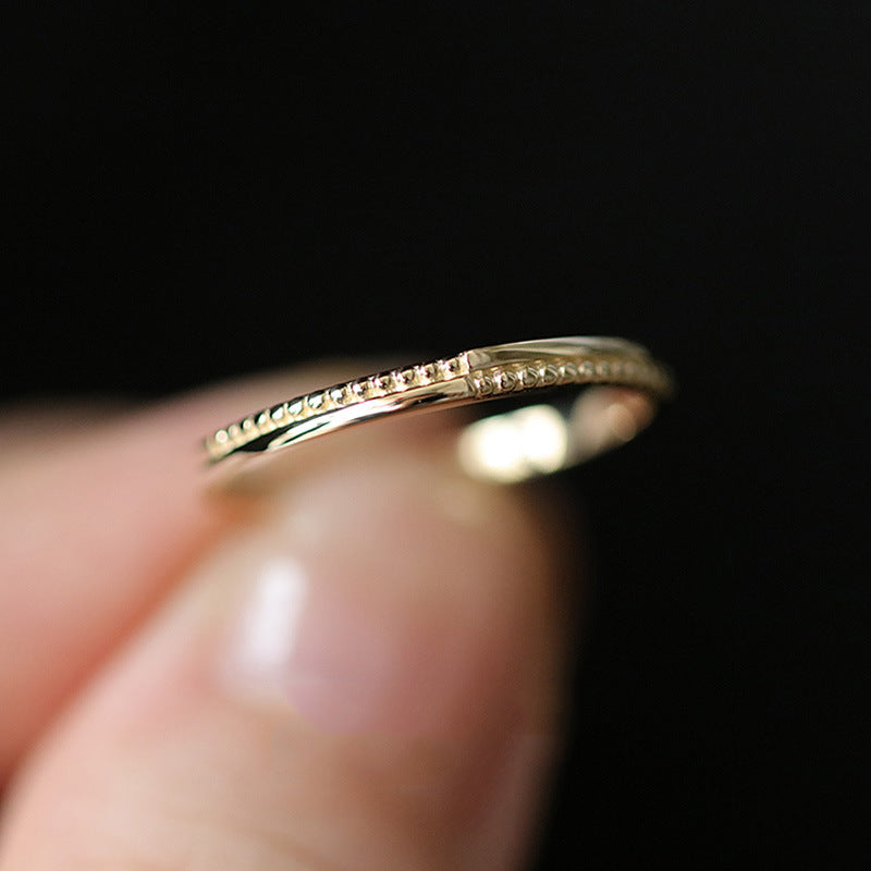 Women's Sier Korean Simple Opening Affordable Luxury Rings