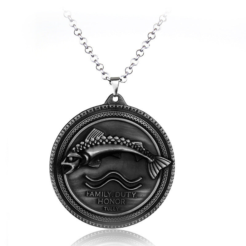 Films Television Nine Family Dragon With Three Heads Necklaces