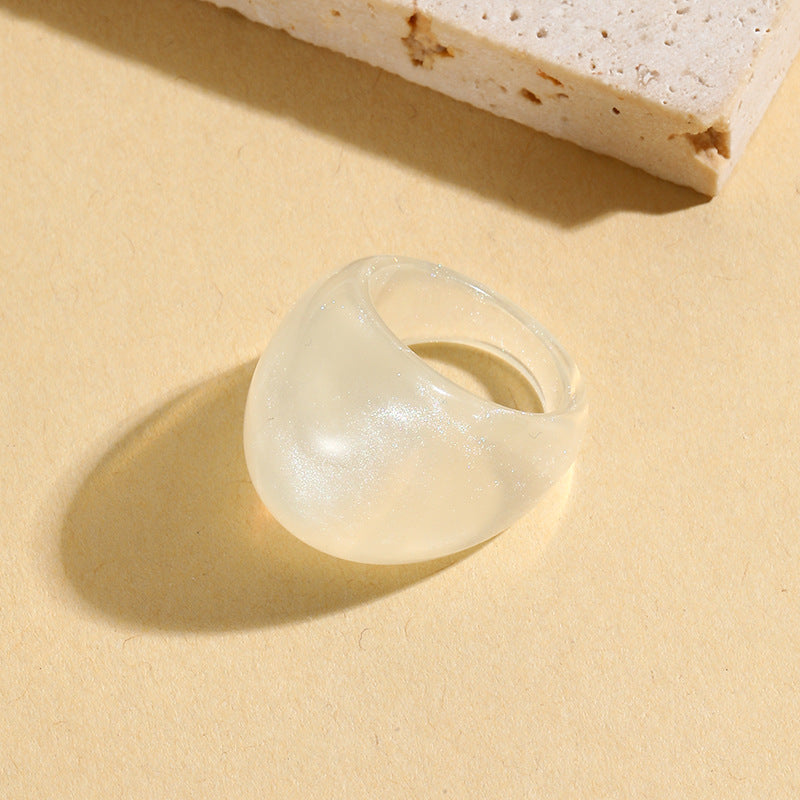 Classy Glamorous Fashion Lady Resin Style Rings