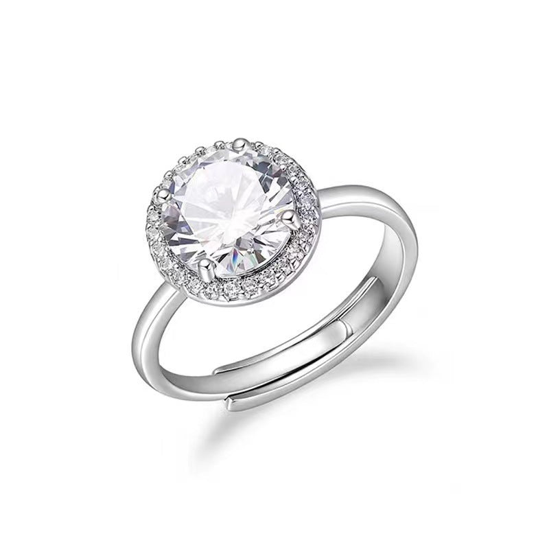 Ornament Karat Fashion Princess Round Bag Rings