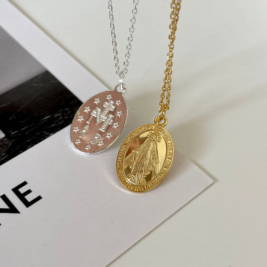 Retro Fashion Refined Simple Personality Round Necklaces