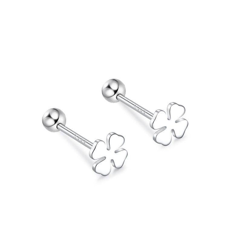 Pure Ear Korean Style Niche Screw Sleeping No Earrings