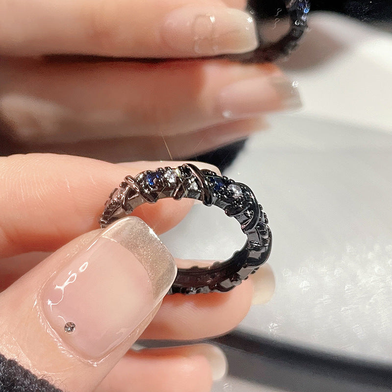 Diamond Zircon Special Interest Light Luxury Versatile Rings