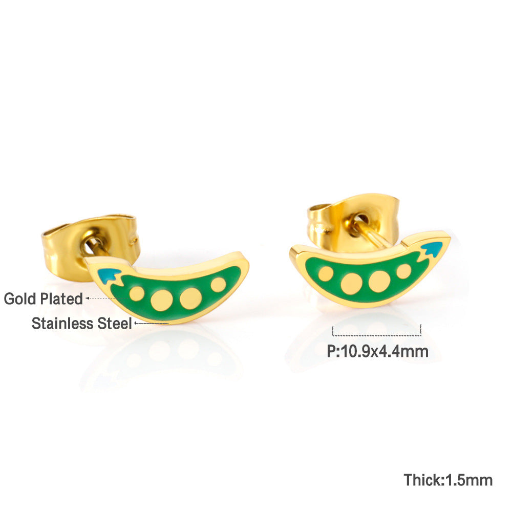 Children's Design Female Cute Sweet Cartoon Fruit Earrings