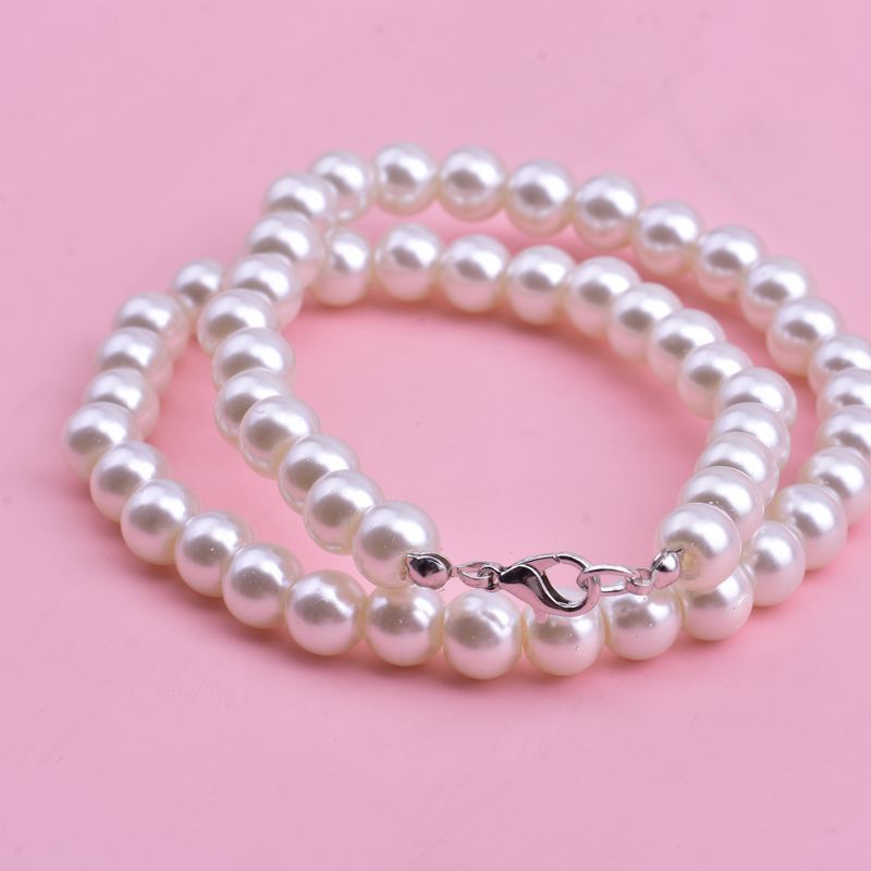 Women's Pearl Short Simple Clavicle Chain 2 Necklace
