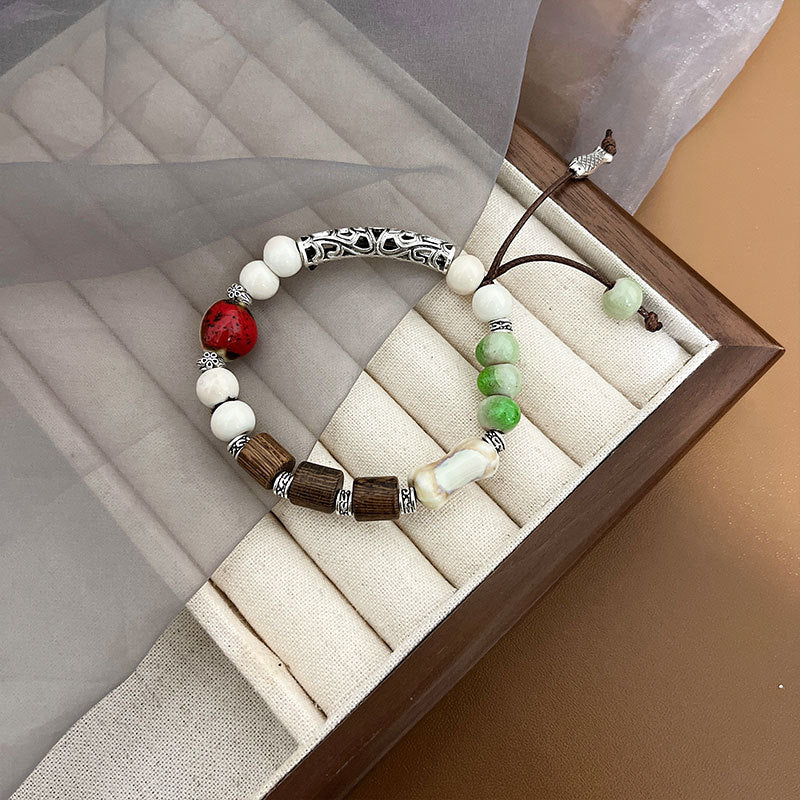 Niche Retro Chinese Beaded Handmade Stall Bracelets