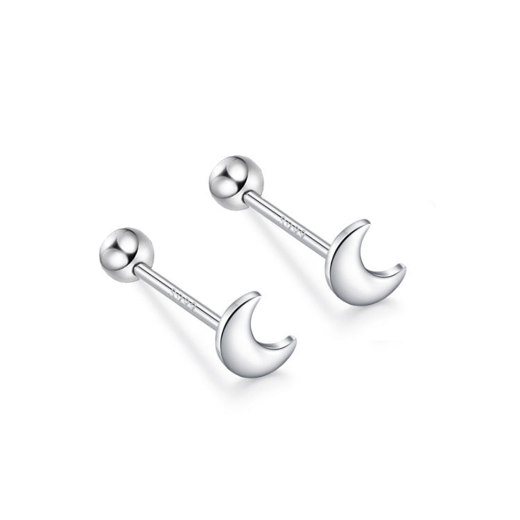 Pure Ear Korean Style Niche Screw Sleeping No Earrings