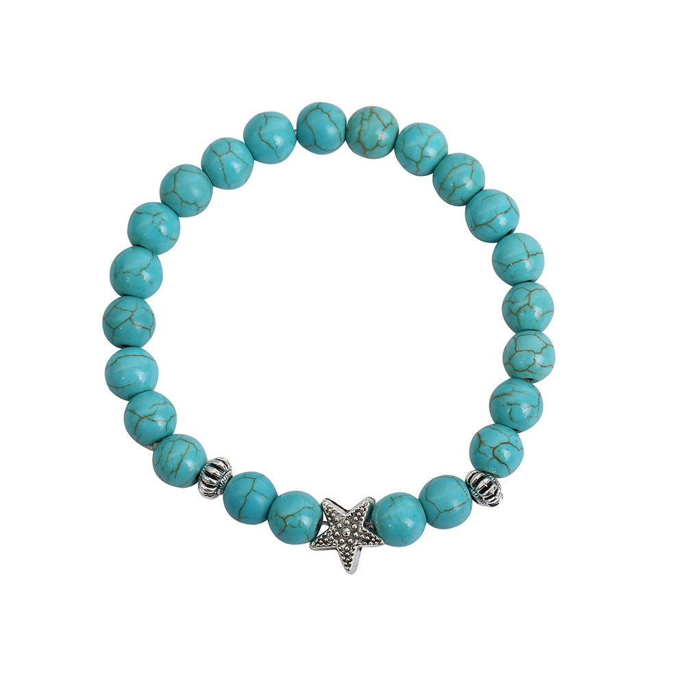 Turquoise Seahorse Starfish Turtle Owl Lucky Bracelet