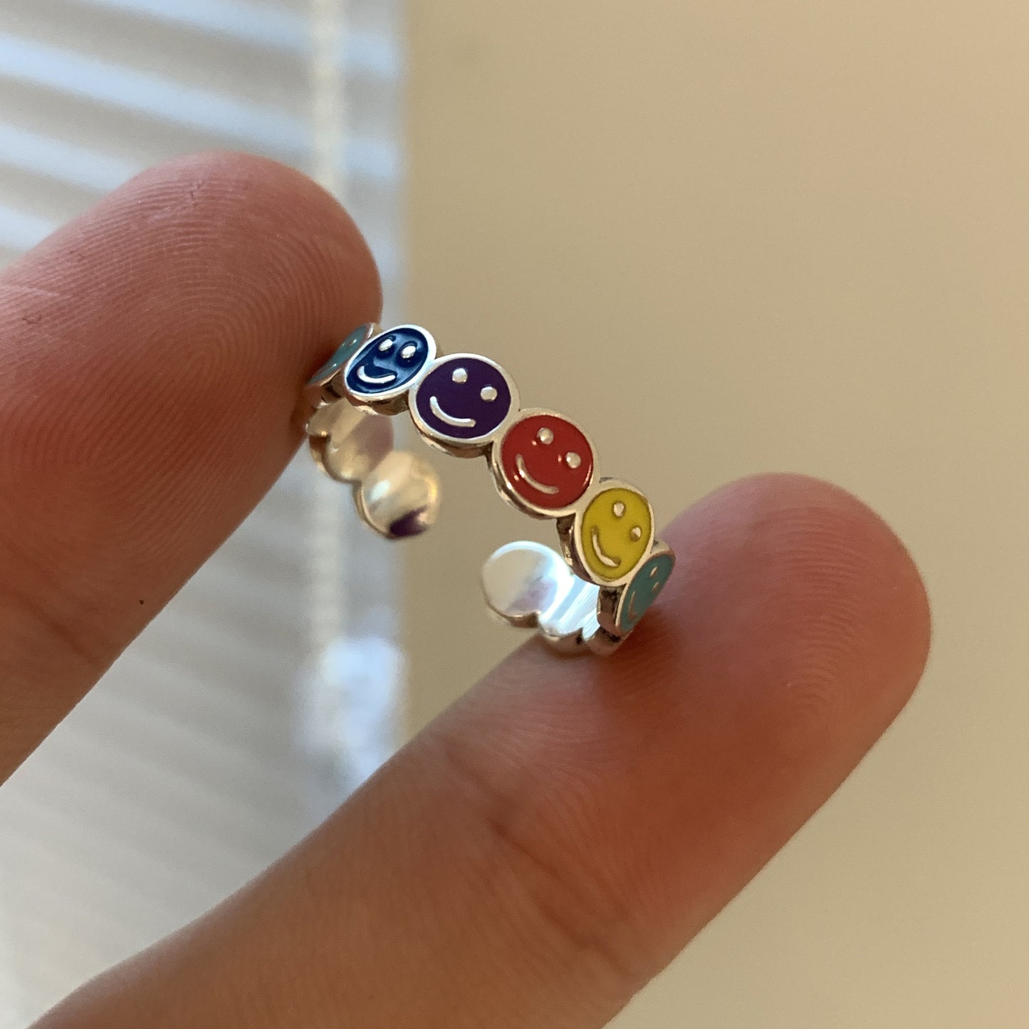 Korean Style First Line Winding Twist Open-end Temperament Rings