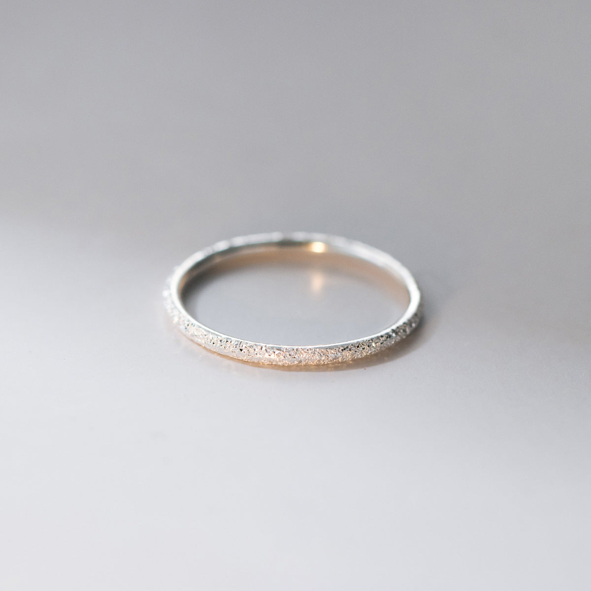 Women's & Men's Pure Sier Couple Simple Rings