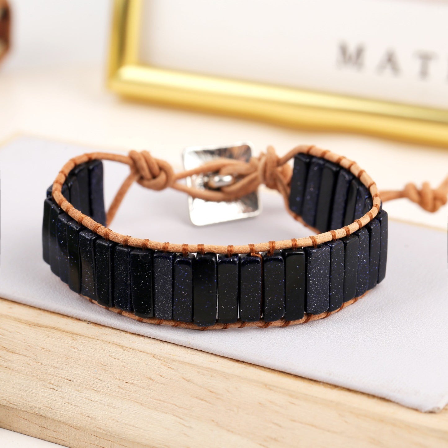 Ornament Emperor Stone Hand-woven Leather Bohemian Bracelets