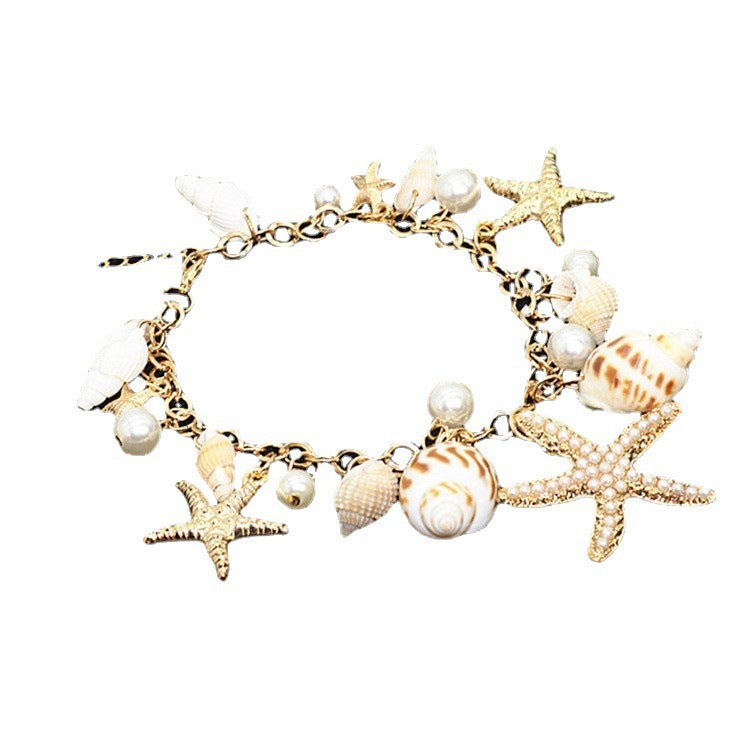 Summer Beach Shell Travel Hand-woven Adjustable Bracelets