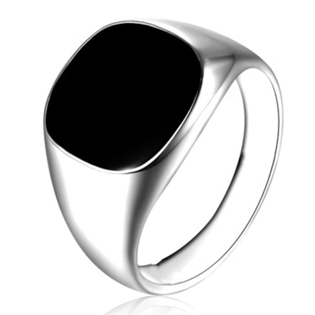 New Personalized Round Square Drip Popular Ring