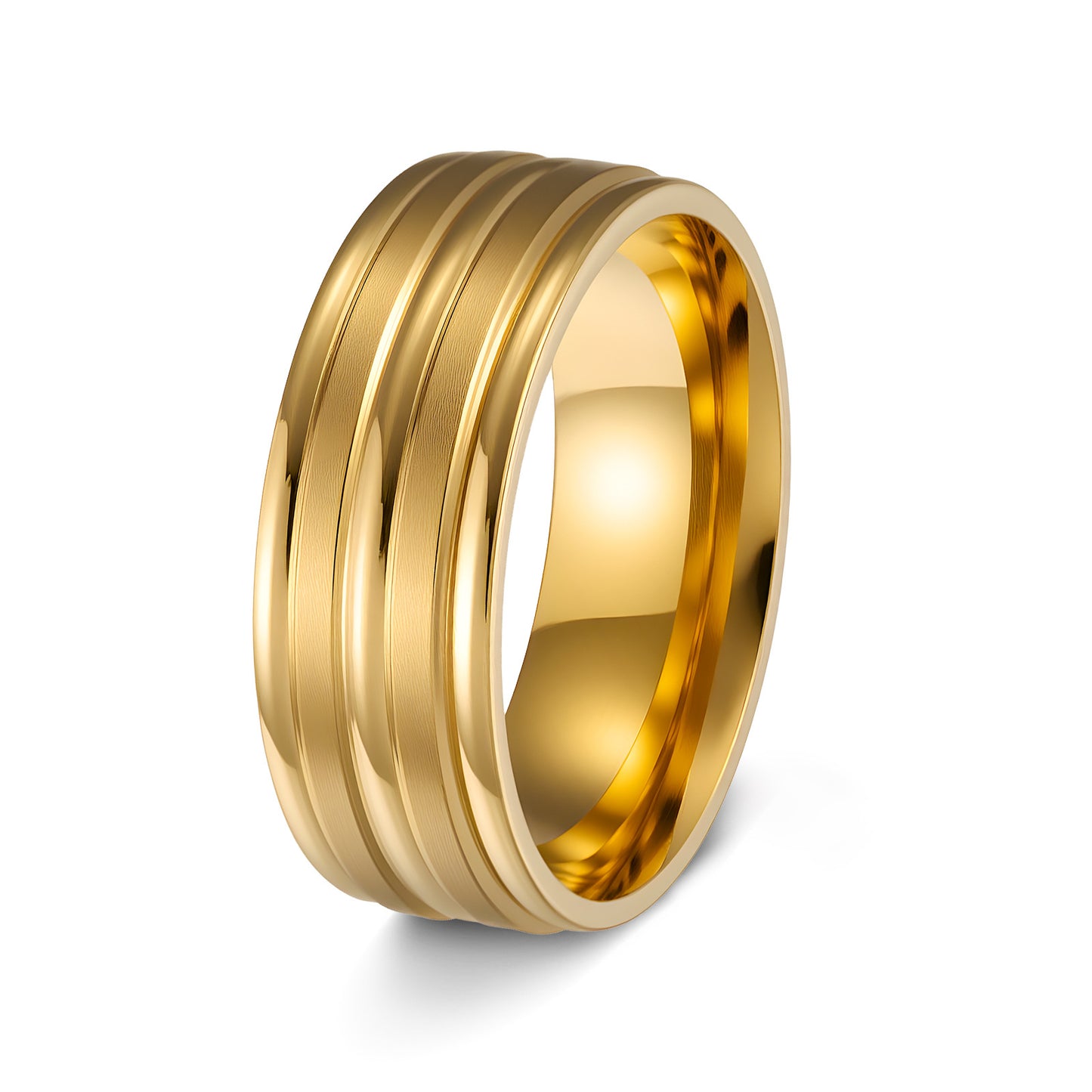 Comfortable Men's Steel Frosted Simple Fashion Rings