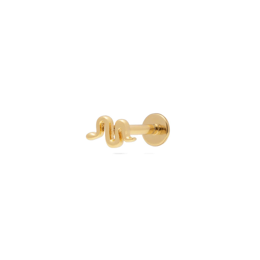 Flat Head Push Piercing Thread Cartilage Earrings
