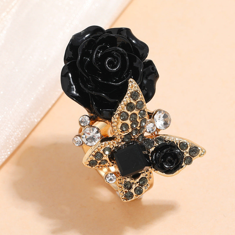 Rose Ethnic Style Butterfly Vintage Bohemian Rings