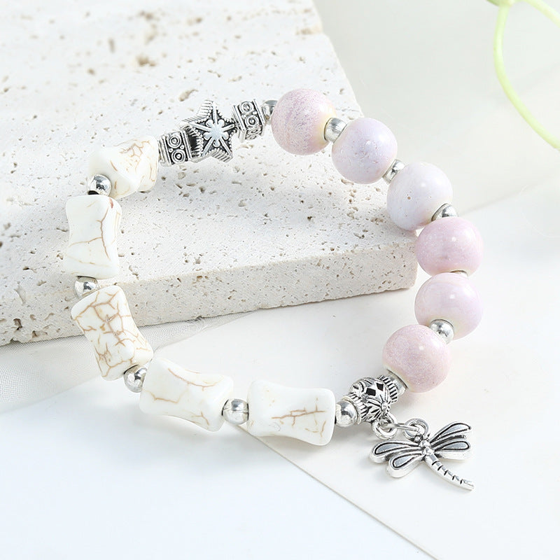 Chinese Fashion Female Beaded Niche Ceramic Bracelets