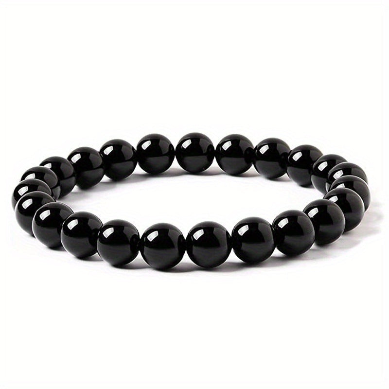 Men's Tigereye Beaded Ornament Haematite Obsidian White-barked Bracelets