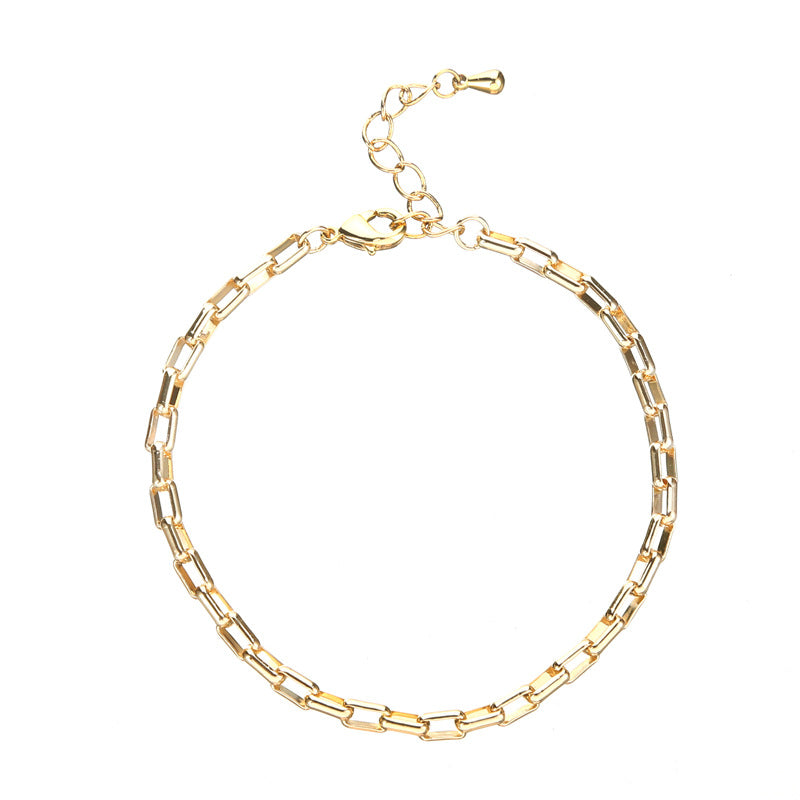Women's Jewelry Chain Simple Elegant Delicate Gold Bracelets