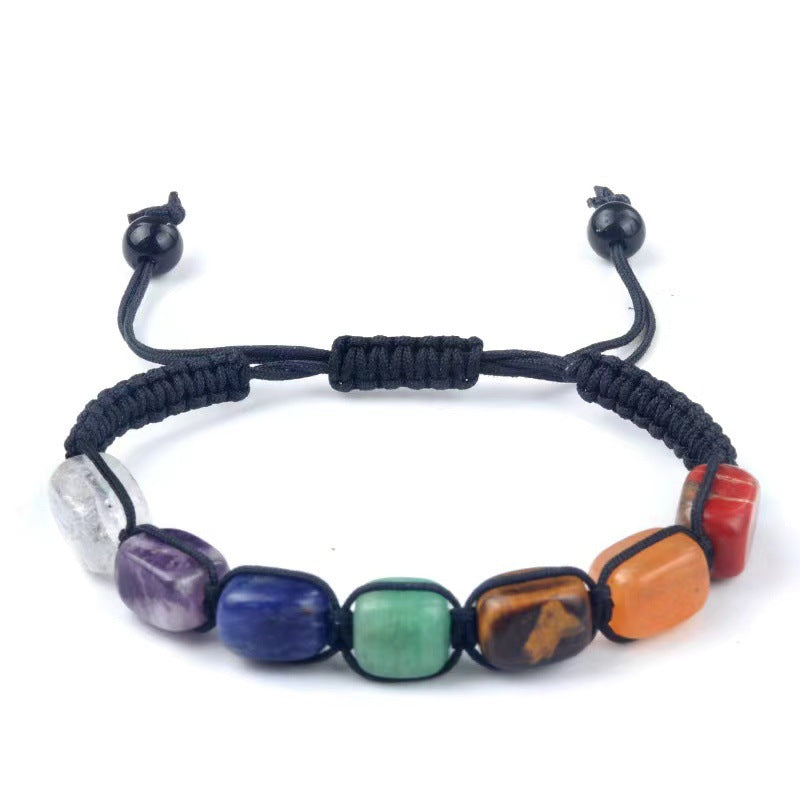 Natural Stone Crystal Hand-woven Colorful Carrying Bracelets
