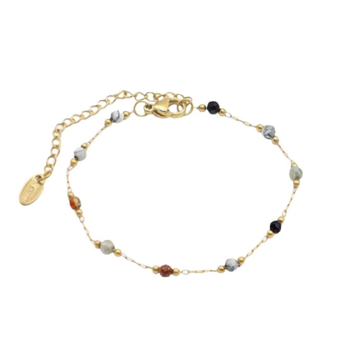 Personality Simple Natural Silk Handmade Beaded Set Clavicle Necklaces
