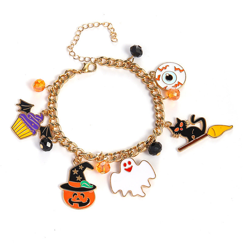 Oil Dripping Pumpkin Head Ghost Festival Bracelets