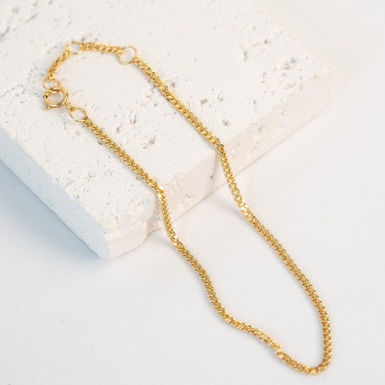 Gold-plated Denim Plain Simple Style Basic Bracelets