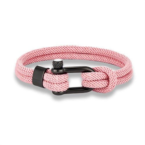 Men's Stainless Steel Vachette Clasp Milan Rope Bracelets