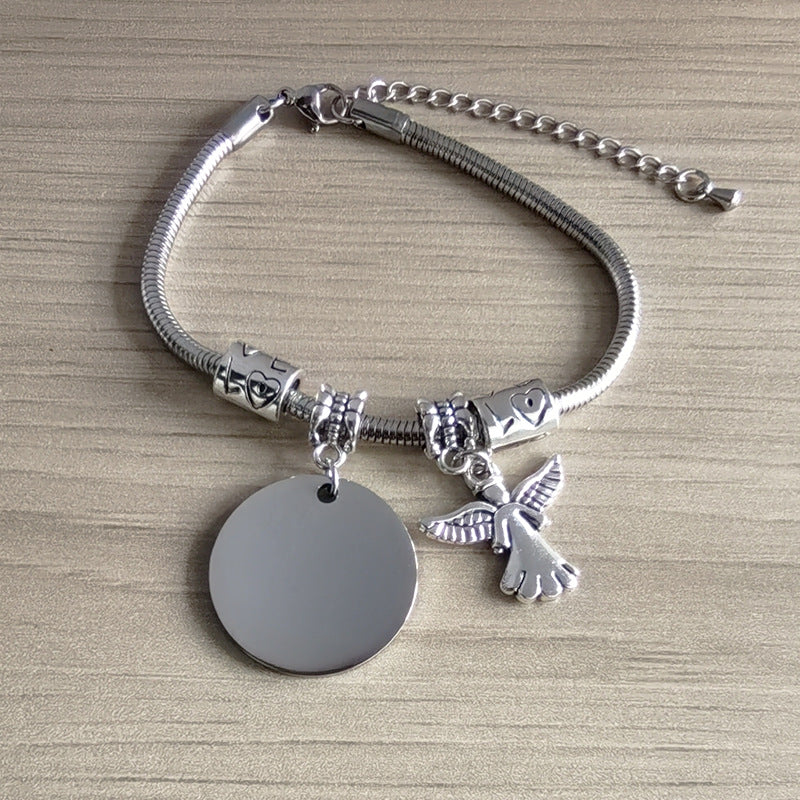 Snake Bone Blank Material Stainless Steel Holiday Gift Bracelets