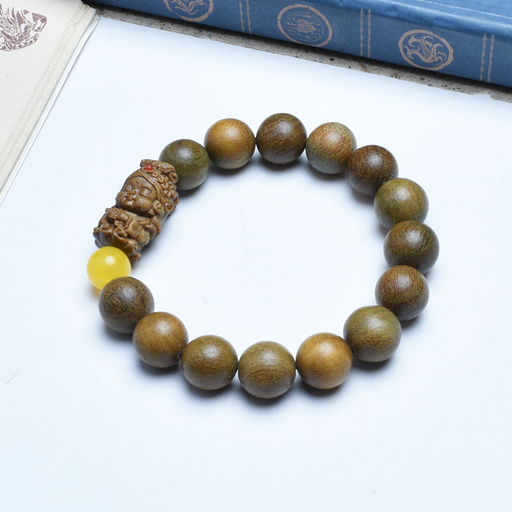 Women's & Men's Guard Crafts Old Materials Vintage Buddha Bracelet