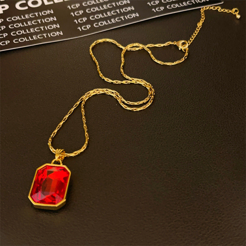 Style High-grade Gold Green Crystal Fashion Suit High Earrings