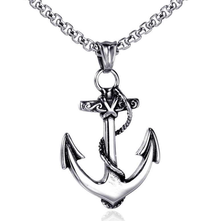 Titanium Steel Long Sweater Stainless Hip Hop Necklaces