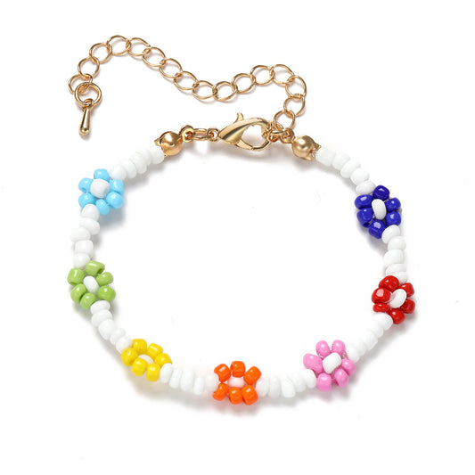Women's Bead Elastic String Beaded Bohemian Beach Vacation Bracelets