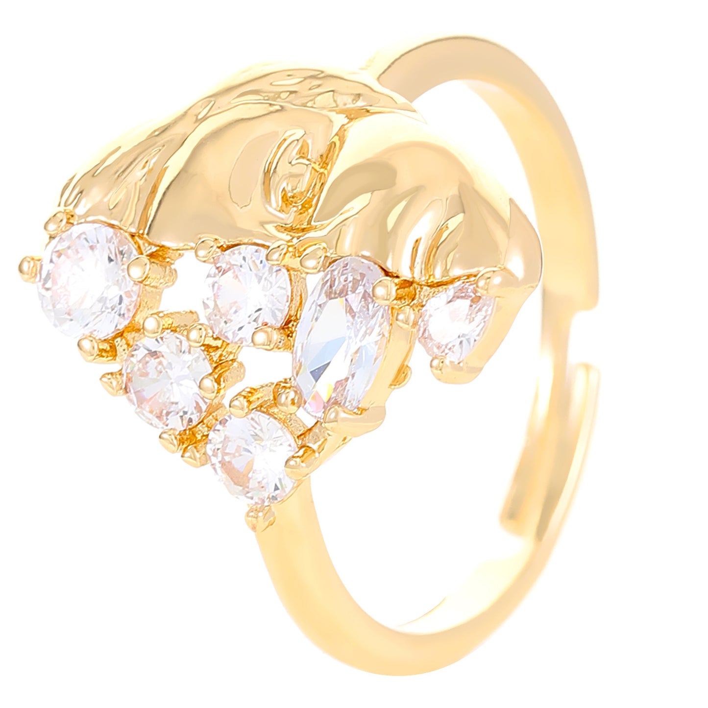Love Cross Open Female Special Interest Rings
