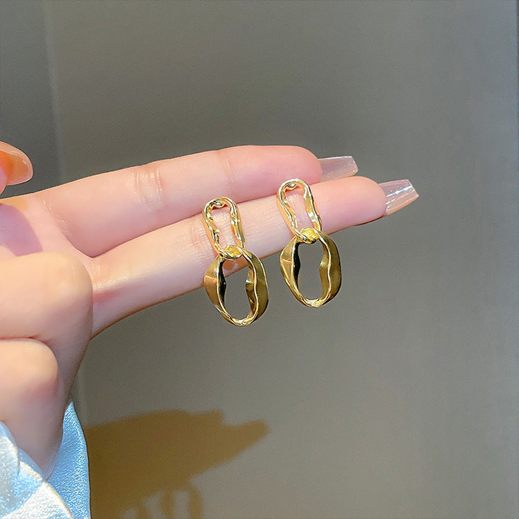 Women's Luxury High-grade Sier Needle Simple Elegance Earrings