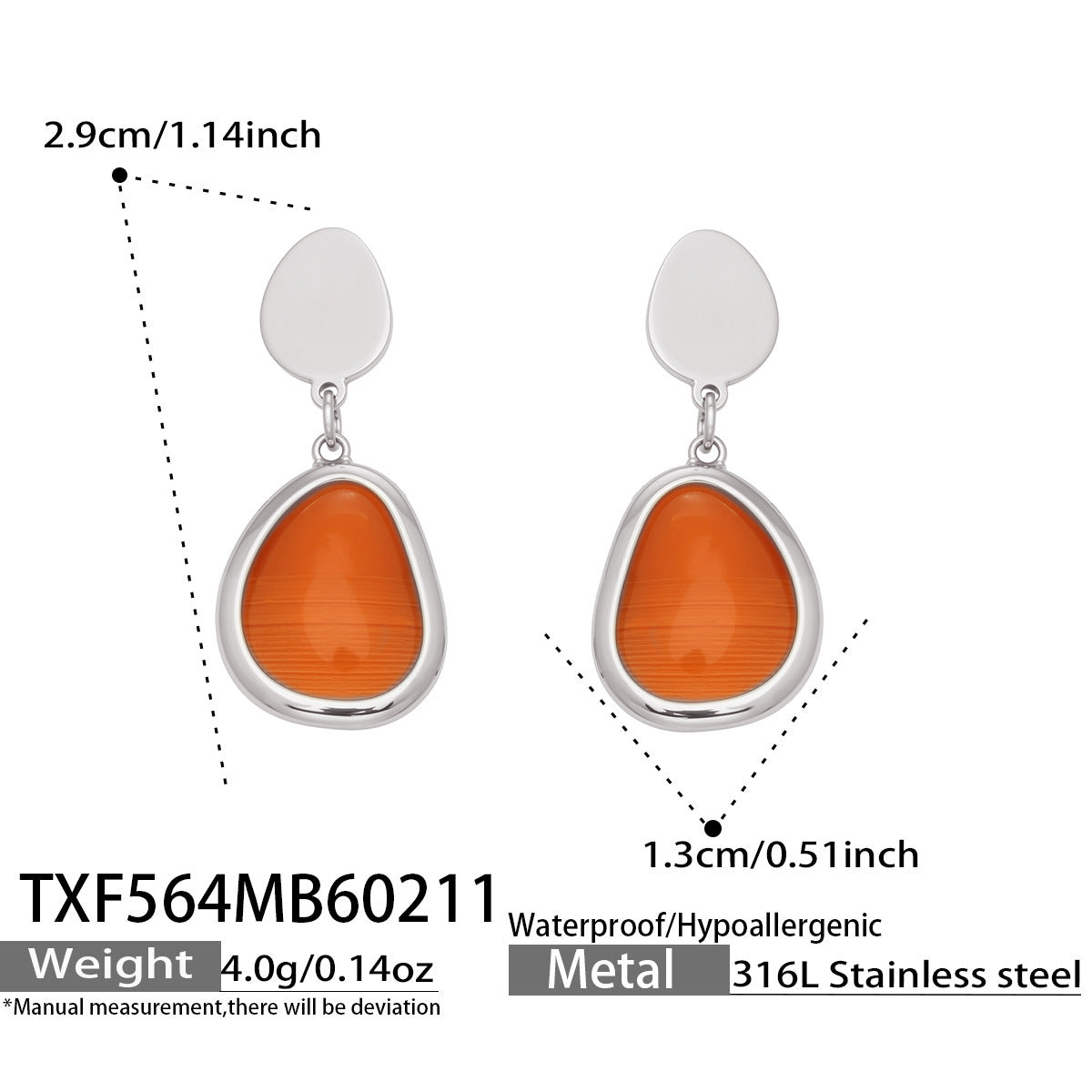 Li Affordable Luxury Style Cut Water Drop-shaped Opal Female Stainless Necklaces