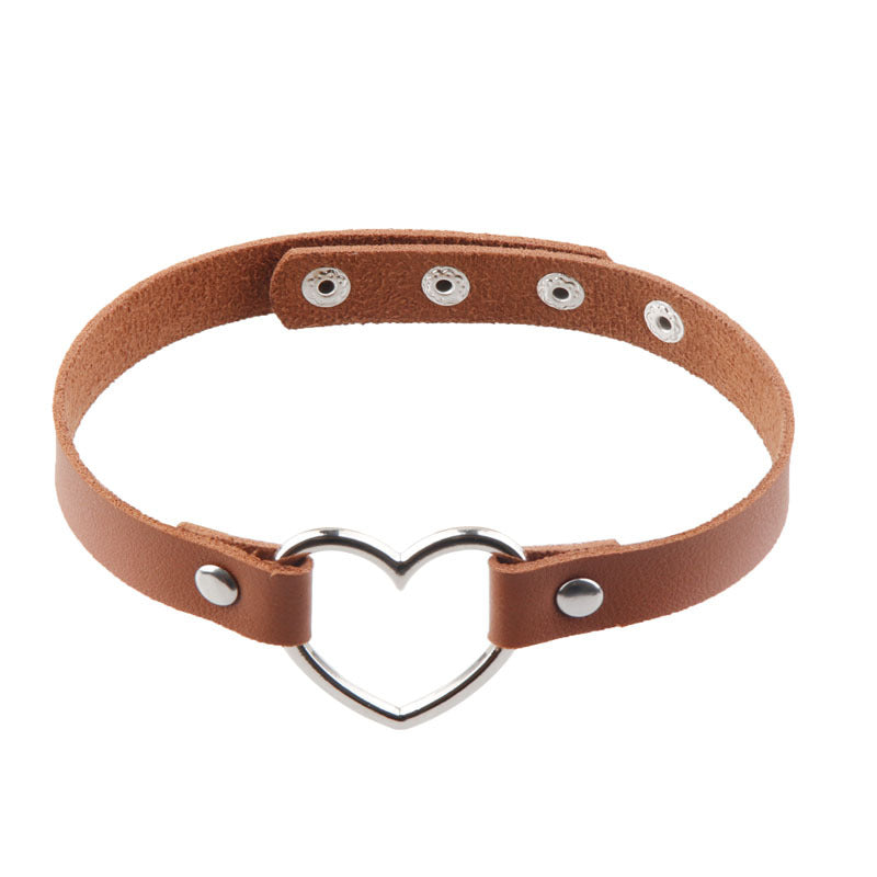 Women's Chain Short Dark Punk With Simple Cool Black Neckband Collar