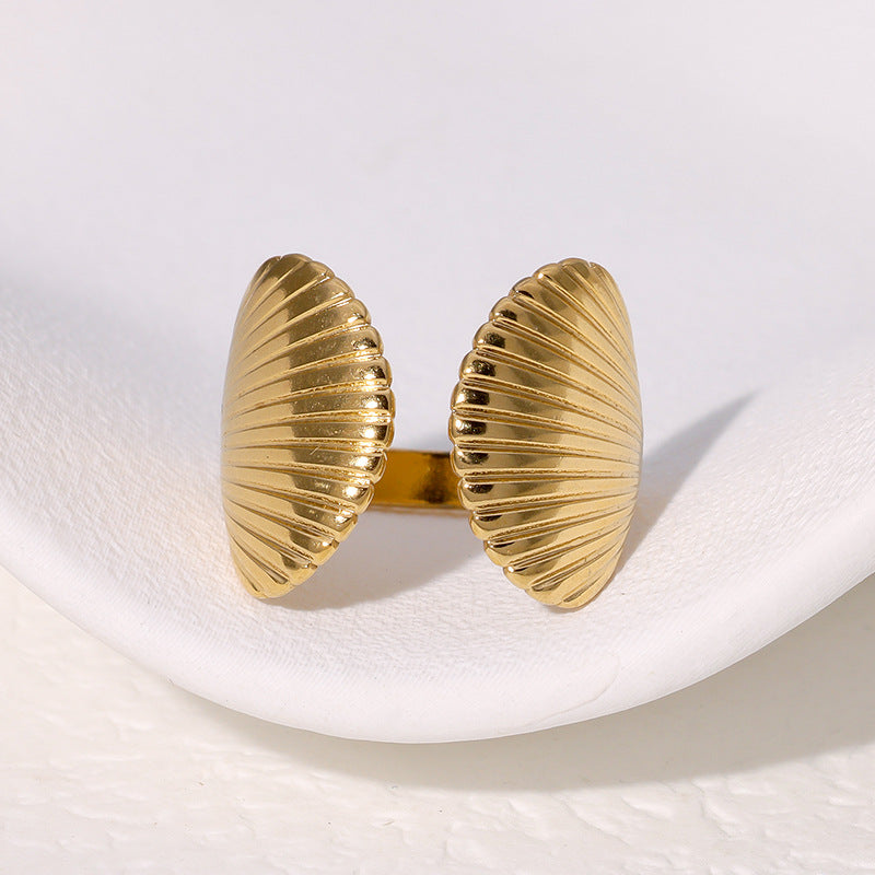 Elements Personalized Design Gold-plated High-grade Stainless Rings