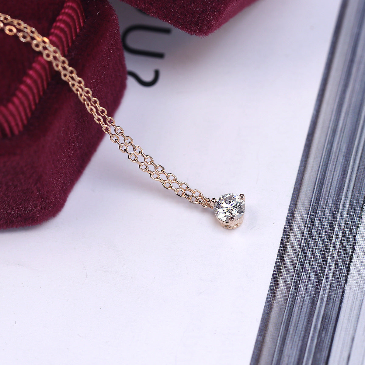 Light Luxury Simple Clavicle Chain Sterling Sier Gold Necklaces