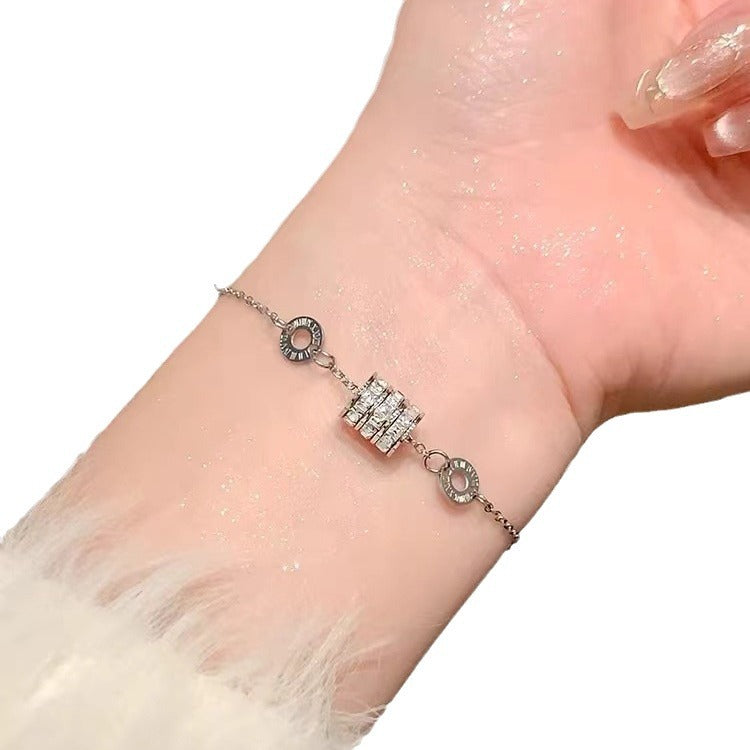 Roman Small Waist Fashionable Full Diamond Bracelets