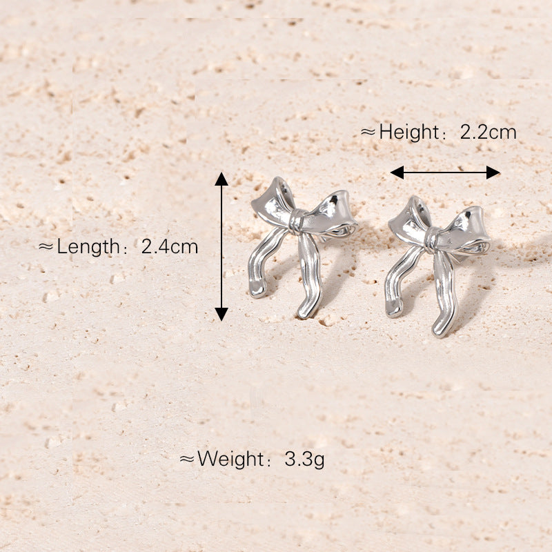 Women's Bowknot For Niche Design Exaggerated Stylish Earrings