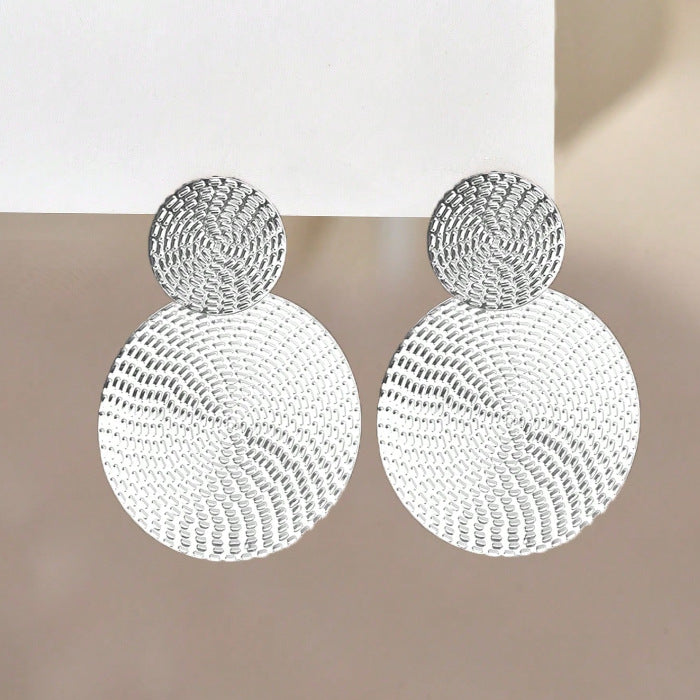 Women's Personality Metal Geometry Retro Aloofness Style Earrings