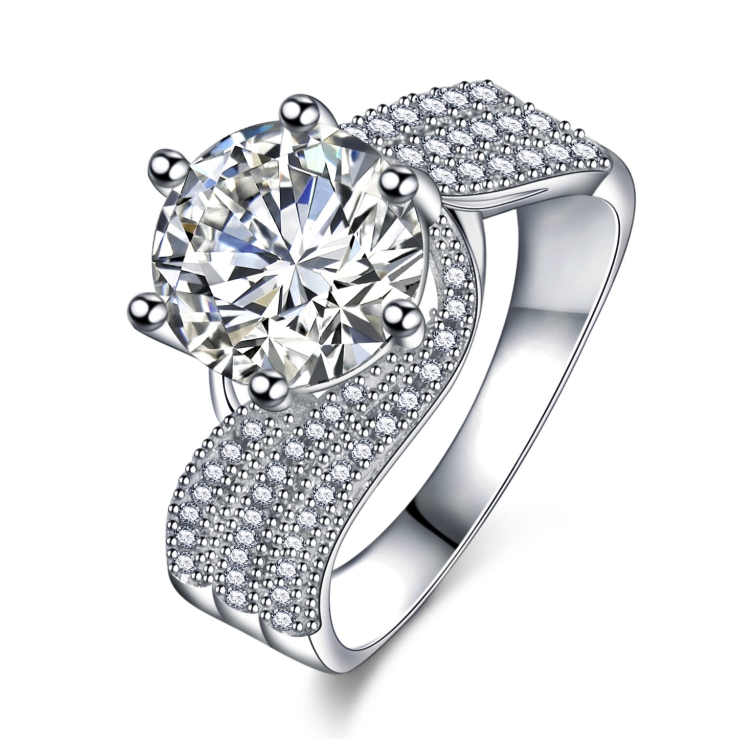 Live Streaming On Luxury Full Diamond Rings