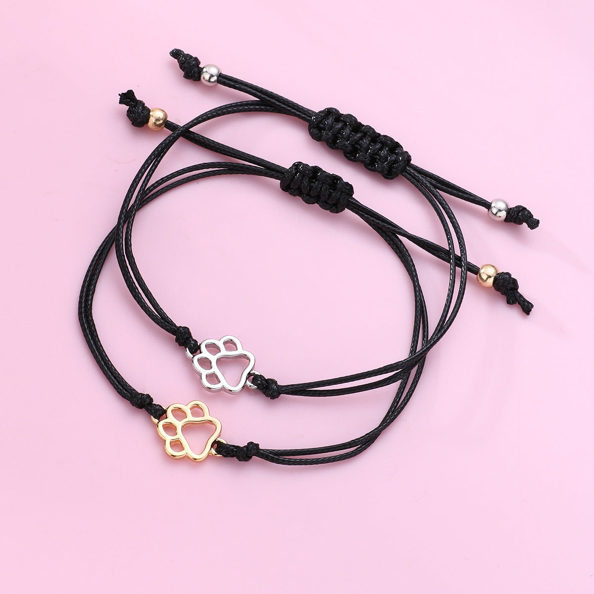 Couple Friendship Card Hand Weaving Suit Bracelets