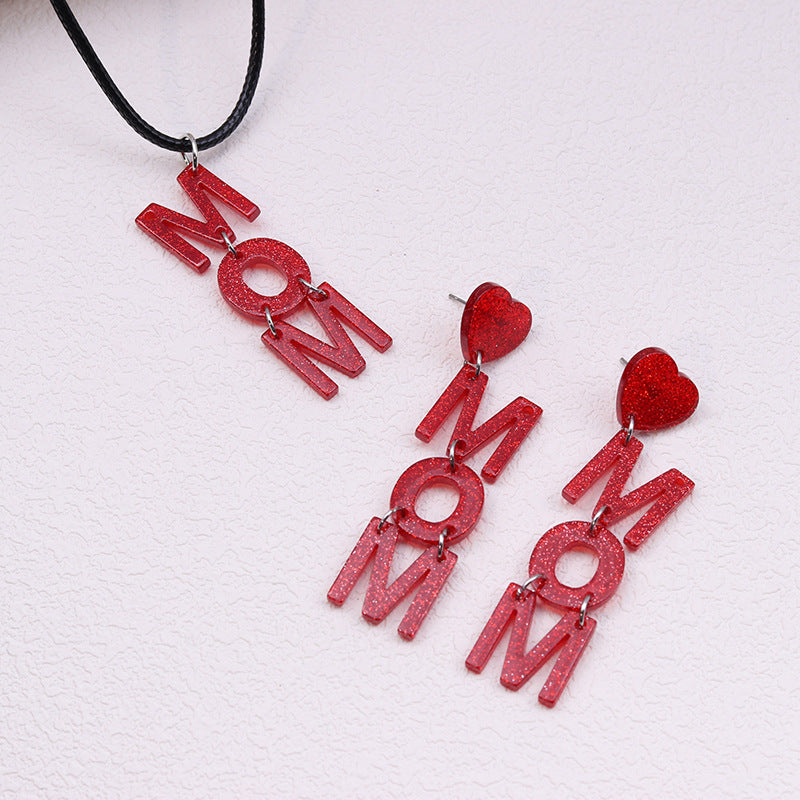 Women's Day Gift To Give Mom Acrylic Printed Earrings