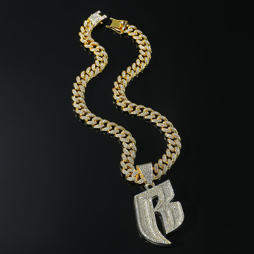 Men's Letter Punk Cuban Link Chain Accessories Necklaces