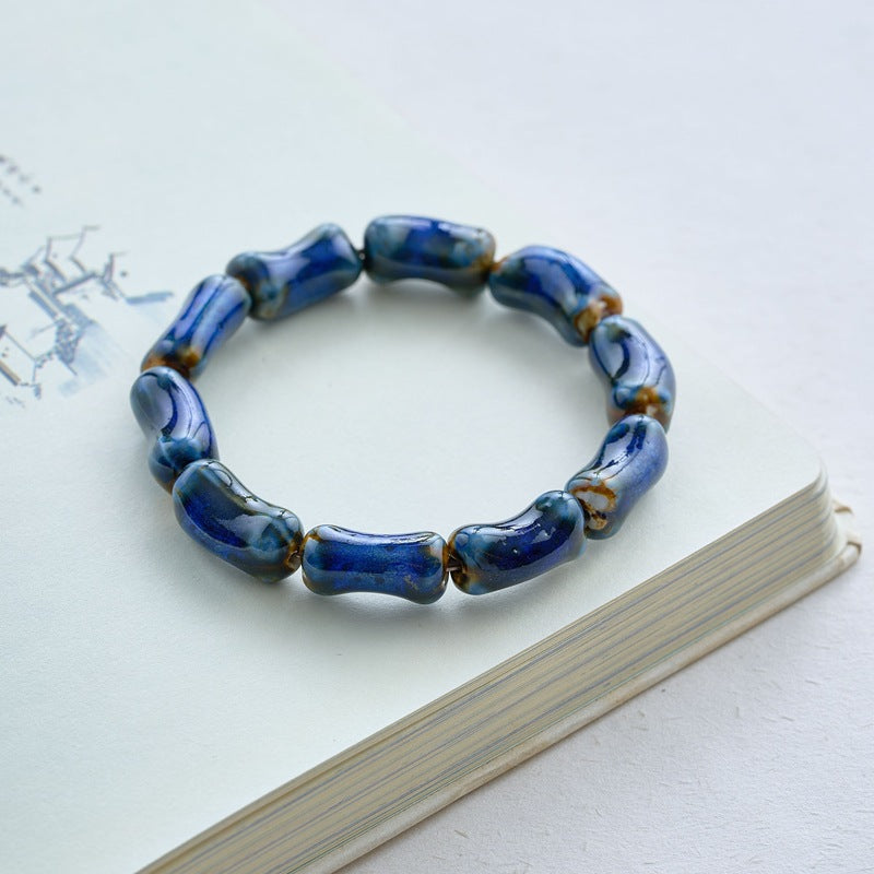 Men's Bone Ceramic Female Beaded Chinese Couple Mori Bracelets